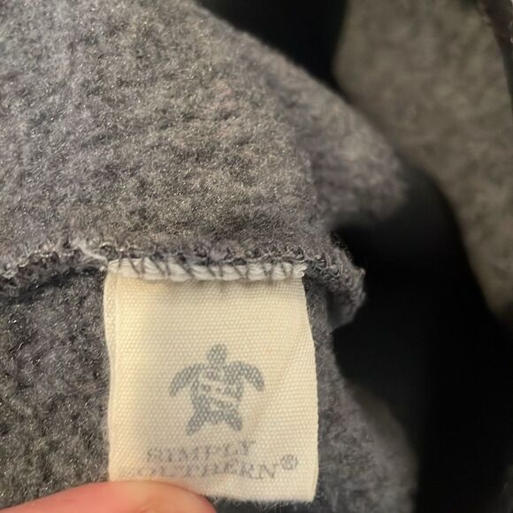 Simply Southern Aztec Pullover Sweatshirt SZ L Unique Warm Quarter Button Top - Picture 15 of 15